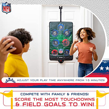 Franklin Sports NFL Electronic Football Target Toss Game - Over the Door Football Throwing Target for Kids - Score N' Sounds Mini Toy Game