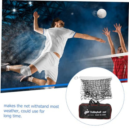 Portable Volleyball Net for Backyard Outdoor Sports with Folding Design and Carry Bag Easy Setup Badminton and Beach Volleyball Net for Driveway and Park Recreation