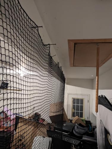Baseball Softball Backstop Nets,Sports Net with 33ft Rope or Steel Hanging Kit, Nylon Nets Also for Basketball Soccer Lacrosse Hockey.