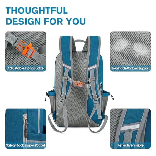 G4Free Pickleball Bag, Pickleball Backpack for Women and Men, Padel Bag Fits 2 to 4 Paddles, Gifts for Pickleball Lovers - color: Teal Blue