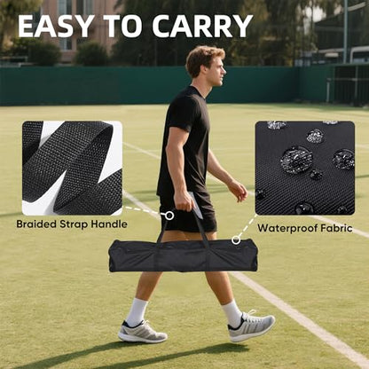 Pickleball Set with Net for Driveway, Portable Pickle Ball Net System with Stable Metal Frame and 22FT Regulation Size Net for Outdoor Indoor Game, with Carry Bag - style: Pickleball Net