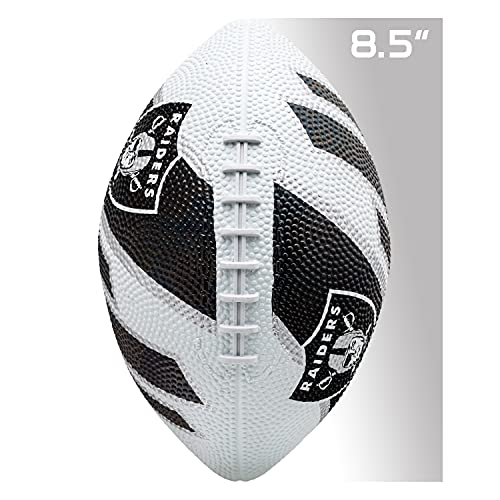 Franklin Sports NFL Team Footballs - Rubber Youth Mini Balls for All Teams - Kids 8.5" Football + Air Pump Sets - Official NFL Licensed - style: Las Vegas Raiders