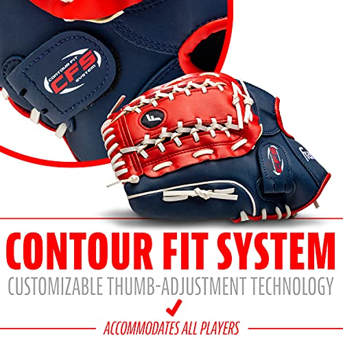 Franklin Sports Field Master Baseball + Softball Glove - Field Master Adult + Youth Baseball + Softball Mitt - Men's + Women's Gloves - Right Hand Throw