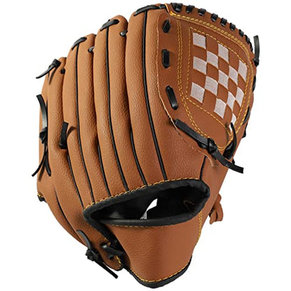 Baseball Glove Softball Gloves Softball Practice Equipment for Adult and Youth, Right Hand Throw