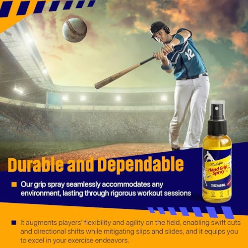 Sports Hand Grip Spray, 2 Oz Sweat Resistant Grip Spray, Enhance Control and Maximize Grip, Easy to Use & Quick-Drying, Fit for Pole Dancing, Tennis, Baseball, Football, Basketball, Golf, etc