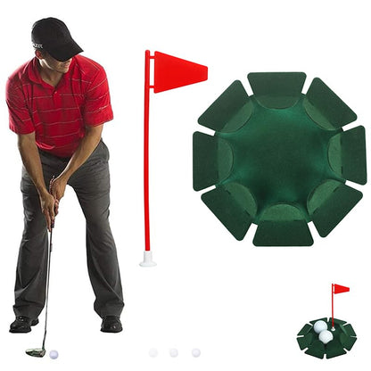 HOW TRUE 2 PCS All-Direction Golf Putting Cup Golf Practice Hole Cup Surface Flocking for Office Indoor Outdoor Practicing