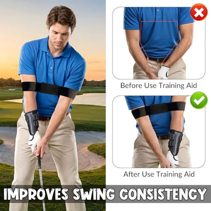 2Pcs Golf Wrist Training Aid Wrist Trainer Pro Adjustable Golf Swing Band Wrists Correction Trainer GolfWristBrace to Correct Wrist-Angle Golf-Alignment Aid for Beginners Arm Posture Correctin