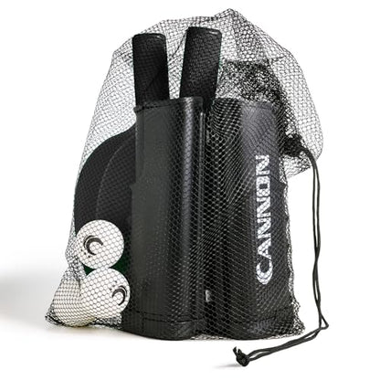 Cannon Sports Table Tennis Set – 2 Unbreakable Paddles, 6 3-Star Balls, Retractable Net & Carry Bag – Clamp-On Portable Ping Pong Net Fits Tables up to 2 Inch Thick, Extends to 6 Feet - color: Black