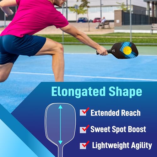 Pickleball Paddles, USAPA Carbon Fiber Pickleball Paddle with Pickle Ball Paddle Cover, Pickle Ball Raquette Pickle Ball Racket Edgeless Style