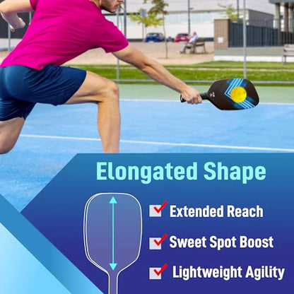 Pickleball Paddles, USAPA Carbon Fiber Pickleball Paddle with Pickle Ball Paddle Cover, Pickle Ball Raquette Pickle Ball Racket Edgeless Style