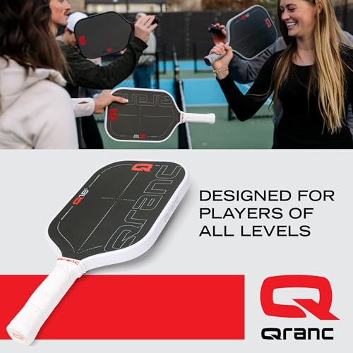 Qranc T700 Pickleball Paddle, Carbon Fiber and Glass Fiber, with PP Honeycomb Core, USA Pickleball (USAPA) Approved - style: Control / 18mm