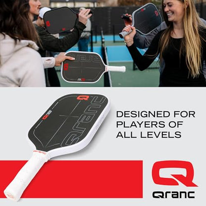 Qranc T700 Pickleball Paddle, Carbon Fiber and Glass Fiber, with PP Honeycomb Core, USA Pickleball (USAPA) Approved - style: Control / 18mm