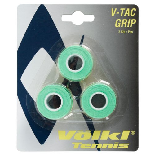 Volkl V-Tac Tennis Overgrip, Pack of 3 - color: Neon Green