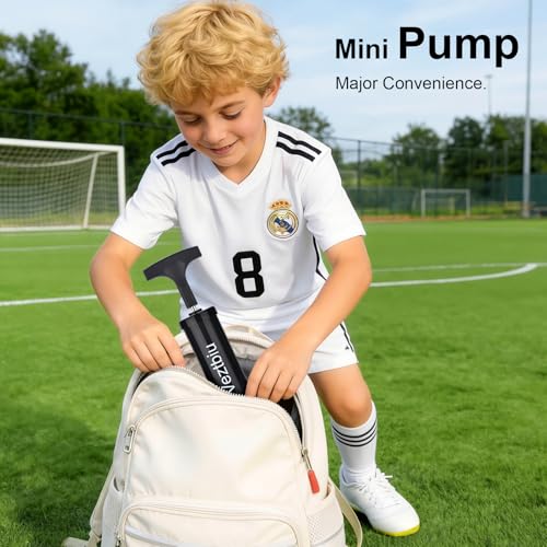 2 Sets Hand Pump for Balls, Ball Pump with Needles - Air Pump for Basketball Soccer Football Volleyball, Includes 6 Needles for Sports Balls, Yoga Exercise Ball Inflation Kit, Portable Manual Inflator