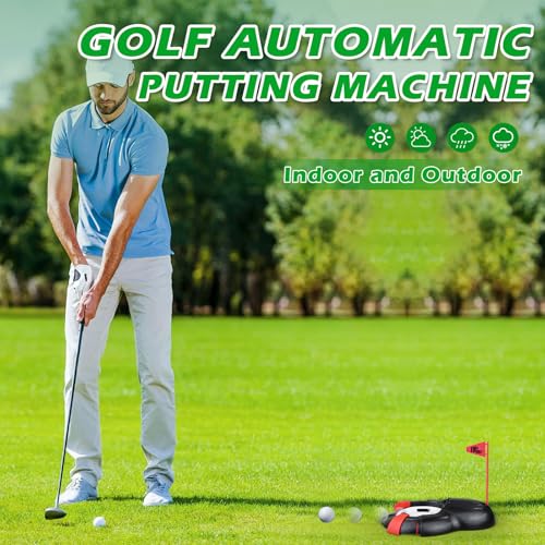 Golf Ball Automatic Putting Return Cup, Training Putting Indoor/Outdoor Aid, Golf Cup Putting Machine, Suitable for Practicing at Home, Yard, Office, Party
