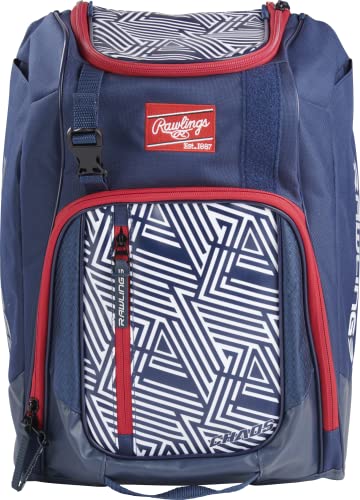 Rawlings | CHAOS Backpack Bag Series | T-Ball & Youth | Baseball & Fastpitch Softball | Multiple Colors