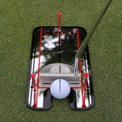 Genuine EyeLine Golf Alignment Putting Mirror - Top Training Aid on The PGA Tour - See Rapid Improvement - Helps Beginner, Junior, and Scratch Golfers - color: Classic Putting Alignment Mirror - SMALL