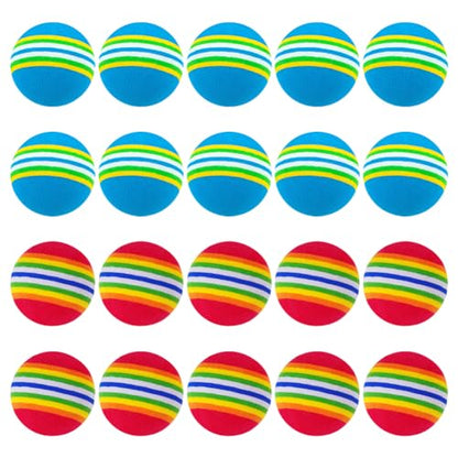 20 Pcs Small Practice Golf Balls Foam Golf Training Balls Elastic Practicing Golf Balls Outdoor Golf Practice Balls for Indoor