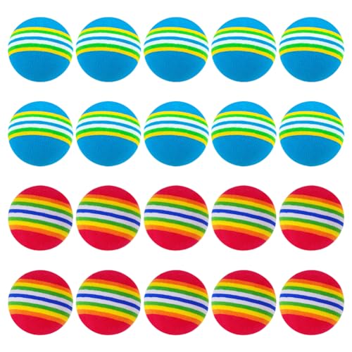 20 Pcs Small Practice Golf Balls Foam Golf Training Balls Elastic Practicing Golf Balls Outdoor Golf Practice Balls for Indoor