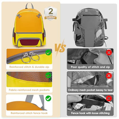 KAVIGOR 2026 Youth Baseball & Softball Bag | Ultra-Light Tball Backpack with Shoe Compartment & Helmet Holder | Skin-Soft Fabric