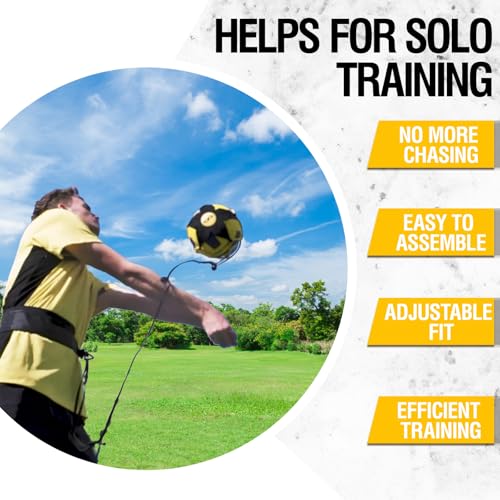 Solo Volleyball Training Equipment Aid, Improve Serving, Setting & Spiking Skills, for Beginners and Pro