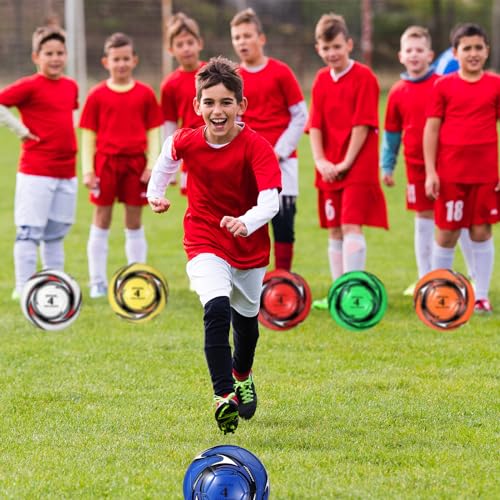 12 Pcs Soccer Balls for Adult Bulk Deflated Soccer Balls Official Size 4 5 with Pumps Outdoor and Indoor Training Practice Football for Sports Game Birthday Gift Party - size: Size 4