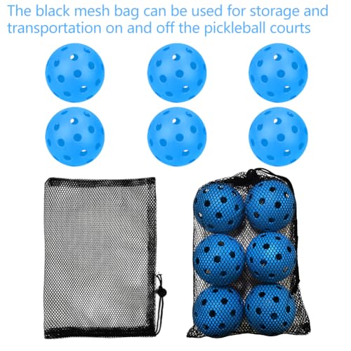 6 Pack Sports Outdoor Pickleballs - 40 Pickleball Balls - USA Pickleball Balls (USAPA) Approved - Official US Open Ball - color: Deep Blue, style: 12 - Pack