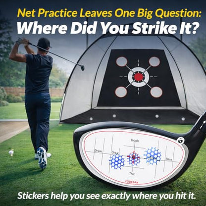 No-Residue Golf Impact Tape – 2026 Innovative High-Resolution Strike Stickers – Instant Swing Feedback, Fun & Effective Practice, Training Gift for Beginners & Pros - style: 150PC-Right-Handed Stickers