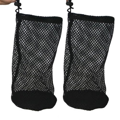 2-Pack Golf Ball & Pickleball Mesh Bag, Golf Balls Bag Sack, Multi-Purpose Net Pouch, Fit for Ping Pong, Table Tennis Ball, Bucket Balls, Household Small Tools Items Storage, Diving