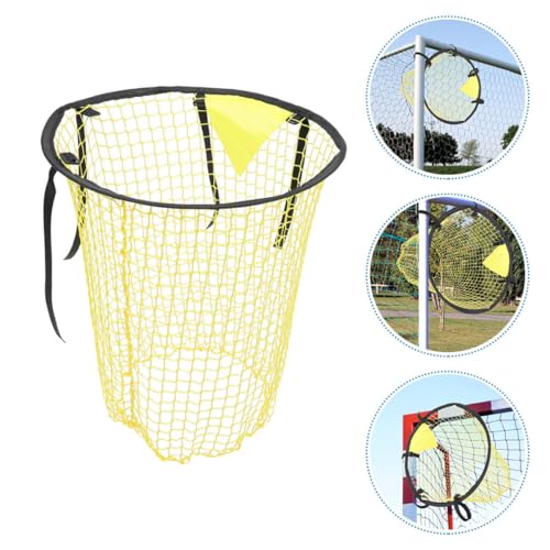 2pcs Football Kicking Nets Soccer Goal Target Nets for Youth Training Practice Equipment Backyard and Indoor Accuracy Shooting Drill Yellow