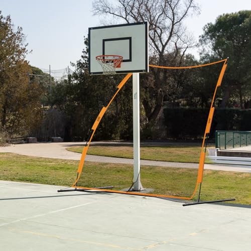 MR Basketball Defense Return Net, Basketball Yard Guard Defensive Net, Sports Defender Net, Adjustable Return Net, Backstop Net Portable Barrier Net, Rebounder Safety Backstop Barricade