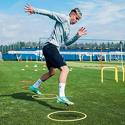 FORZA Agility Rings [12 Pack] | Speed & Agility Training Equipment for Athletes - Available in 10 Colors - color: Sky Blue