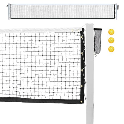 Aluminum Pickleball Net System,Constructed of Rust Proof Aluminum Frame,Regulation Size 22 FT