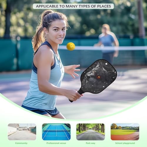 Pickleball Paddle Racket,Pickleball Paddles for Men Women Providing Strong Power & Spin Pickleball Training Paddle