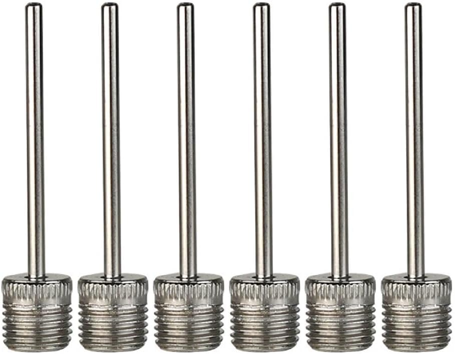 6Pcs Stainless Steel Balls Pumps Inflation Needle Air Inflate Pumps Needle for Basketball Soccer Balls Volleyball Balls Pumps Inflation Needle Basketball Football Air Pumps Accessories