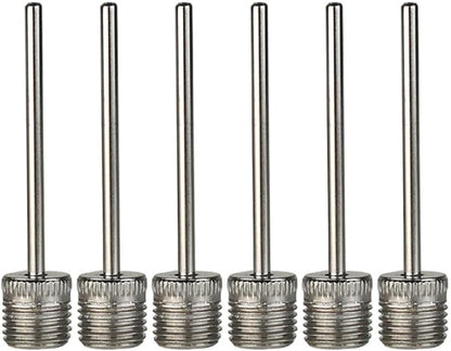 6Pcs Stainless Steel Balls Pumps Inflation Needle Air Inflate Pumps Needle for Basketball Soccer Balls Volleyball Balls Pumps Inflation Needle Basketball Football Air Pumps Accessories