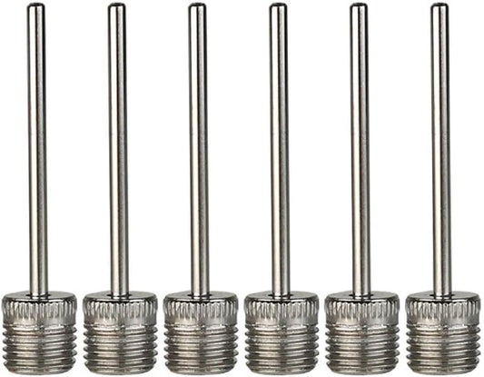 6Pcs Stainless Steel Balls Pumps Inflation Needle Air Inflate Pumps Needle for Basketball Soccer Balls Volleyball Balls Pumps Inflation Needle Basketball Football Air Pumps Accessories