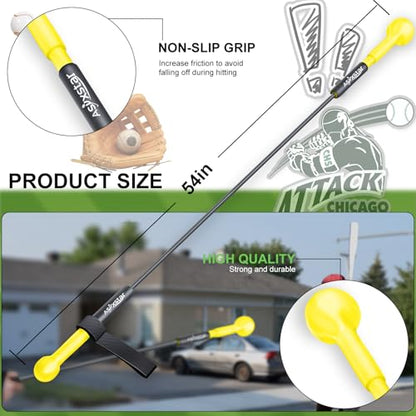 Baseball Hitting Trainer,Baseball Training Equipment, Baseball Batting Practice Equipment Baseball and Softball Hitting Stick - style: Softball Baseball Practice Equipment