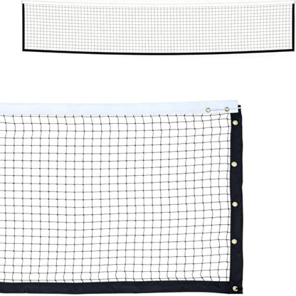 Professional Tennis Net 42ft x 3.5ft Single Layer | Heavy Duty Court Replacement with 6mm Cable & Complete Kit | UV/Waterproof, Value-Priced for Court Builders & Schools