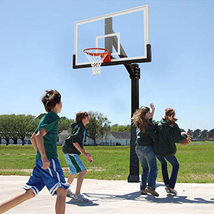 Breakaway Basketball Rim, Heavy Duty Flex Rim Replacement 5/8-In, Standard Goal Reinforced Mounting Bracket Fit Most Size Backboards Indoor and Outdoor - style: 2-springs basketball rim