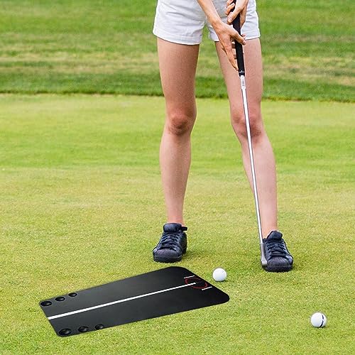 kowaku Golf Putting Portable Alignment Putter Line Straight Practice Putting Tutor Accessories for Easy Carrying Storage