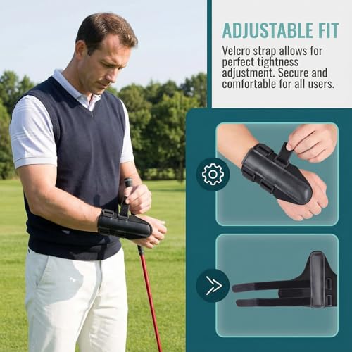 Golf Wrist Training Aid, Trainer Pro Hand Gesture Practice Brace Firm Fit Improve Stability Easy Correct Training Playing Swing Gesture Auxiliary Tool For Golf Beginner Pro Improve Swing Technique