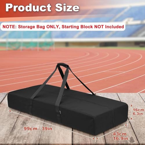Track Field Equipment Bag - 39 Inch Starting Block Carrier, Waterproof Heavy Duty Duffel, Large Capacity Gear Storage, Portable Zipper Organizer Tote, Durable Holder | for Coaches Athletes