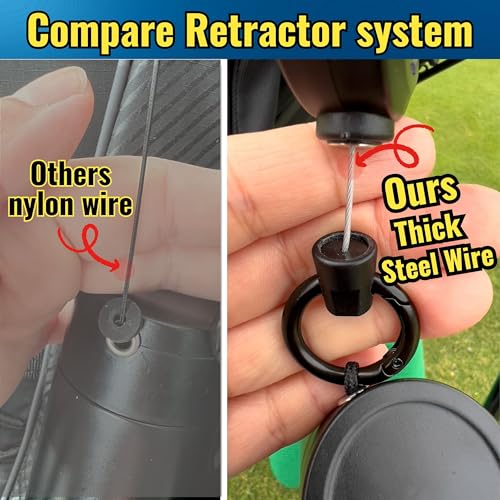 2-pack, 2025 Steel Wire Retractable Clip, Golf Water Brush, Golf Accessories, Golf Club Cleaner, 5oz, Perfect Golf Gift for Men & Women, Golf Club Spray Brush, Golf Item, USA company, White