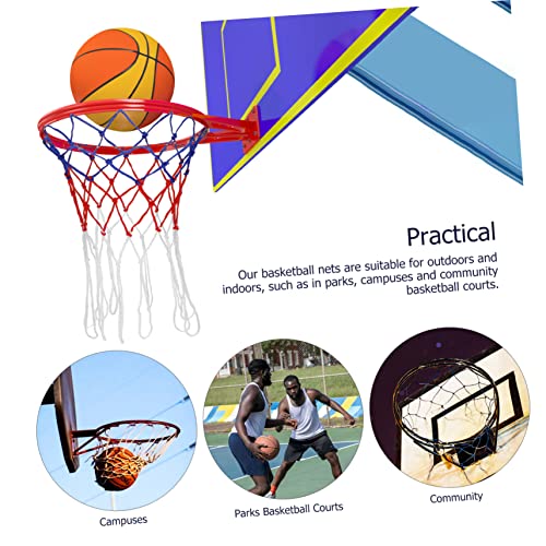 KESYOO Basketball Hoop Replacement Net Kit 2 Pack Woven Nylon Outdoor Indoor Training Equipment Barrier Net