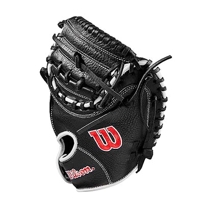 Wilson Trainer Baseball Gloves - Black/Red - style: Catcher