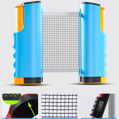 Adjustable Retractable Ping Pong Net & Post. Portable Table Tennis Nets & Clamps. Replacement Outdoor PingPong Net for Any Tables (Fits Tables Up to 2.0 inch Thick)