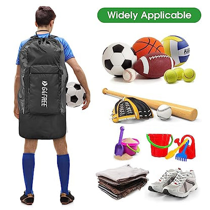 G4Free Extra Large Mesh Ball Carry Bag for Soccer, Basketball, Football, Volleyball, Swim