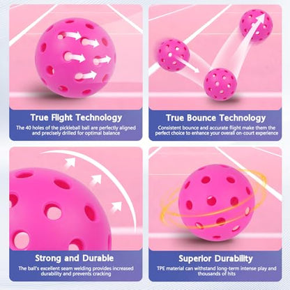 Pickleball Paddles Set, T700 Carbon Fiber Pickleball Paddles, a Lightweight Pickleball Paddle Suitable for Intermediate and Professional Players