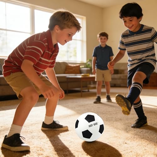 SRG Silent Foam Soccer Ball – Airless Indoor House Ball for Quiet Training, Soft Durable Foam Design, Multi-Use for Dribbling Practice, Gift for Soccer Fans, Sizes 3/5 / 7